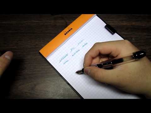 how to write with a fountain pen