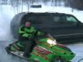 Dave Flips His Snowmobile in Old Forge Dave Flips His Snowmobile in Old Forge