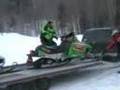 Dave Flips His Snowmobile in Old Forge