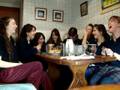 Locos Adams merendando