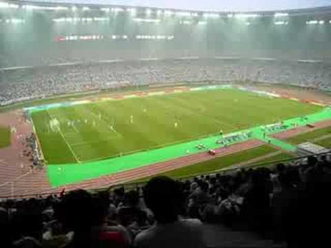 実況中継_反町ジャパン vs アメリカ代表_日本代表"惜しい"ヘディングシュート