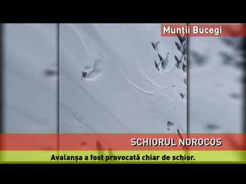 Avalanșă în Bucegi, provocată de un schior