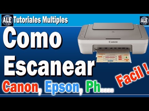 Como Escanear Fotos Y Documentos | Escanear En Cualquier Impresora Canon Epson Hp