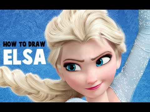 how to draw queen elsa
