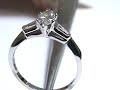 Marquise Diamond Engagement Ring with Tapered Baguettes NYC