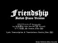 [Piano & Vocal Rendition] Friendship - Aiba solo