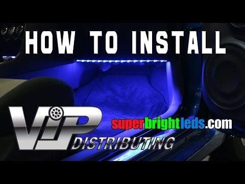 how to fit footwell lights