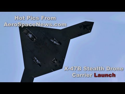 X-47B First Aircraft Carrier Launch HD Video - Hot Pics Series