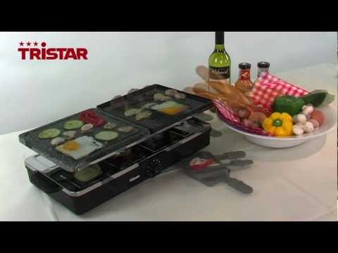 grelhador - Fantástica raclette com grelhador de pedra, grelhador em ferro fundido e placa. A raclette tem termóstato regulado por botão de pressão com anel luminoso azu...
