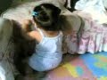 Lia wants to stand up