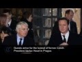 David Cameron, Nicolas Sarkozy, Hillary Clinton attend Vaclav Havel funeral in Prague