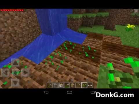 how to grow crops in minecraft pe