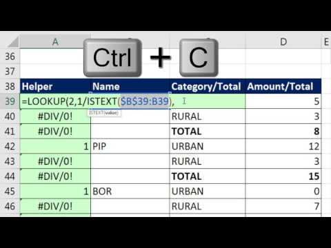 video-linktoworks-Excel Magic Trick 1372: Extract Only Total Row For...