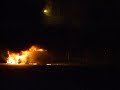 Car burning on side of road on my way home late night