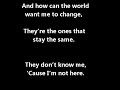 John Rzeznik - I'm Still here with Lyrics