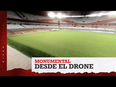 [Desde el drone] Mirá cómo está quedando el nuevo Monumental 