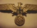 Nazi Hat Emblem Badge Wings cross Eagle pin ww1 ww11 ww2