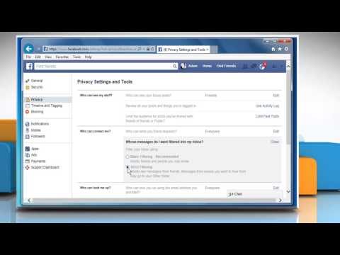 how to my facebook private