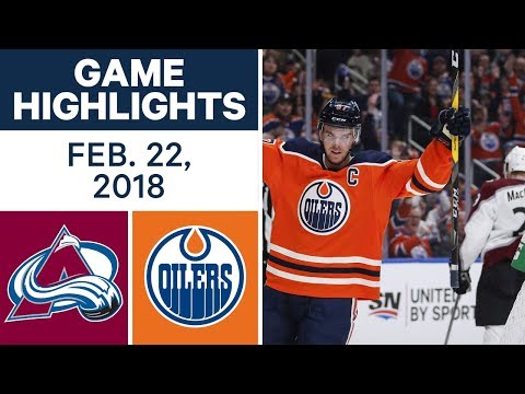 Video: NHL Game Highlights | Avalanche vs. Oilers - Feb. 22, 2018
