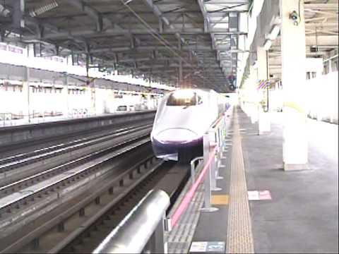 東北新幹線はやて　古川駅発車