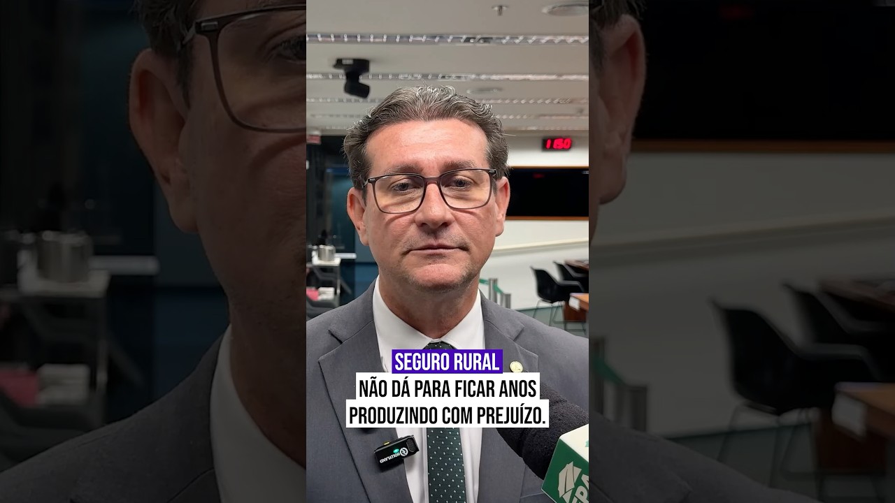 Seguro rural é prioridade para proteger quem produz.