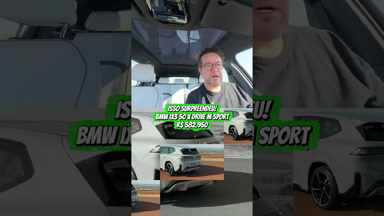 35 GRAUS LÁ FORA E FRESCO POR DENTRO? O teto do BMW iX3 de R$ 582 mil! 😱🔥