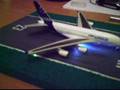 maqueta acabada A380 con luces