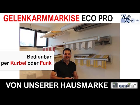 Eco Pro Markise | Gelenkarmmarkisen | Produktvideos von Rollo Rieper