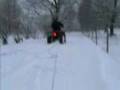 Snowracer bakom fyrhjuling 070324