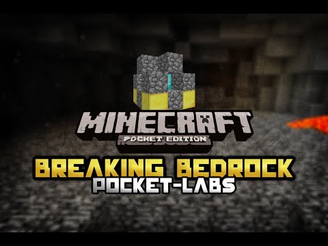 how to break bedrock in minecraft pe