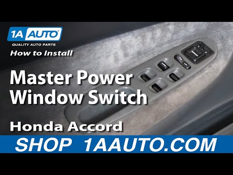 How To Install Replace Master Power Window Switch Honda Accord 94-97 1AAuto.com