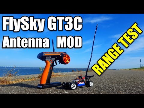 RANGE TEST | Flysky GT3C Antenna MOD Signal Booster To Improve Reception