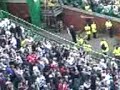 Rosemary Burns \"flies the flag\" at Celtic park