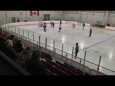 U15 Cross-ice pass and then the goal.