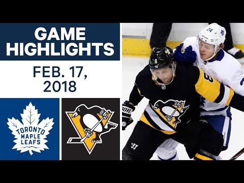 Video: NHL Game Highlights | Maple Leafs vs. Penguins - Feb. 17, 2018