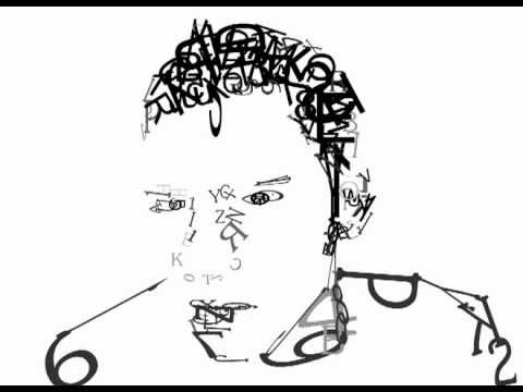how to make a typographic self portrait