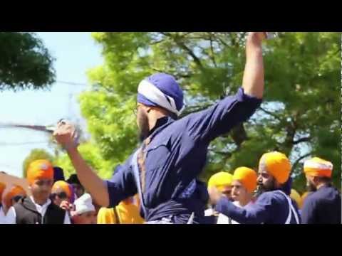 gatka - some footage from the stockton nagarkirtan , CA USA.