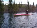 Paddling beaver dam Snafu Lake