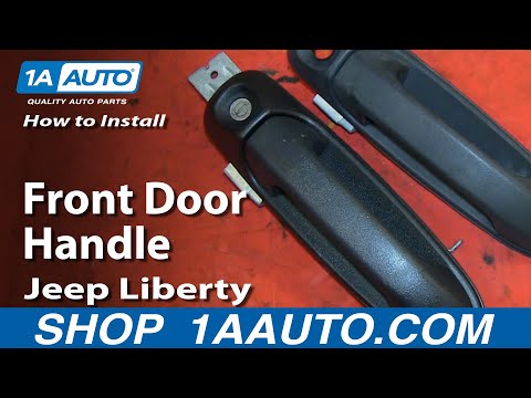 How To Install Replace Fix Broken Front Door Handle 2002-07 Jeep Liberty