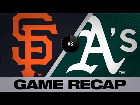 Video: Longoria powers Giants in 5-4 win over A's | Giants-A's Game Highlights 8/25/19