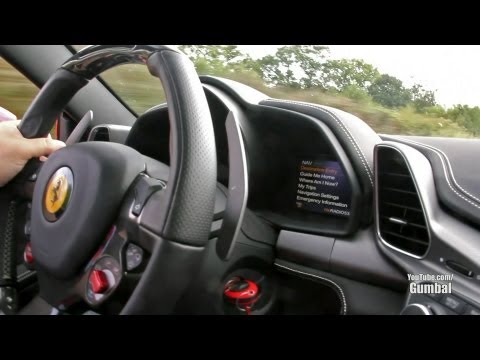 Exciting ride in a Ferrari 458 Italia! - Downshifts & Accelerations!!