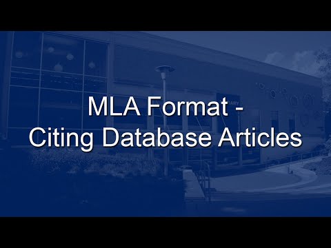 video-linktoworks-MLA Format - Citing Database Articles