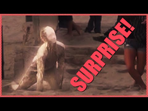 Sand Man Surprise PRANK!