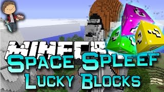Minecraft: Lucky Block Spaceship Spleef! Modded Mini-Game w/Mitch&Friends! (Lucky Block Mod)