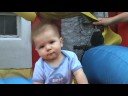 nick enjoys his second romp in the moon bounce