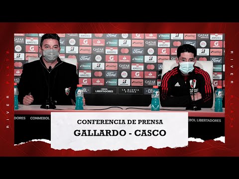 Marcelo Gallardo y Milton Casco | Conferencia de prensa | Vélez - River