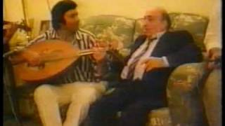 ابراهيم عزام يستضيف وديع الصافي وسيمون شاهين في بيته