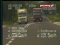 Dwa tiry jadą na czołówkę z policyjnym wideorejestratorem