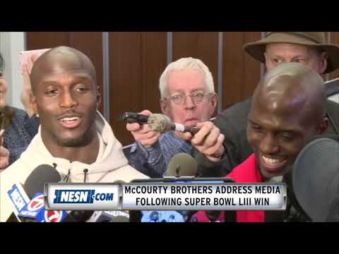 Video: Devin and Jason McCourty Address Media Following Super Bowl 53 Win