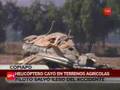 Helicóptero cayó en predio agrícola en Copiapó